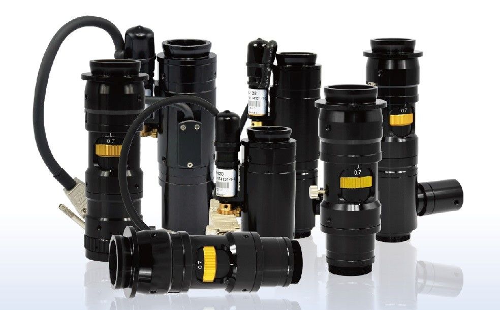 Industrial 1" C-Mount Zoom Lens with 5X 6X 10X Magnification and Precise Optics for Machine Vision