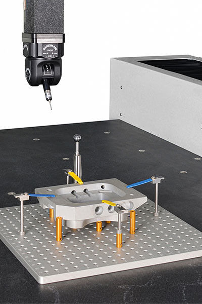 Modular CMM Fixture Kits with Aluminum Baseboard & Tension Spring Supporting Rods for 3D Optical Measurement